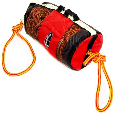 Kemp Usa Throw Bag w/ 3/8" Yellow Rope & Bengal Safety Whistle - 100' 10-228-100